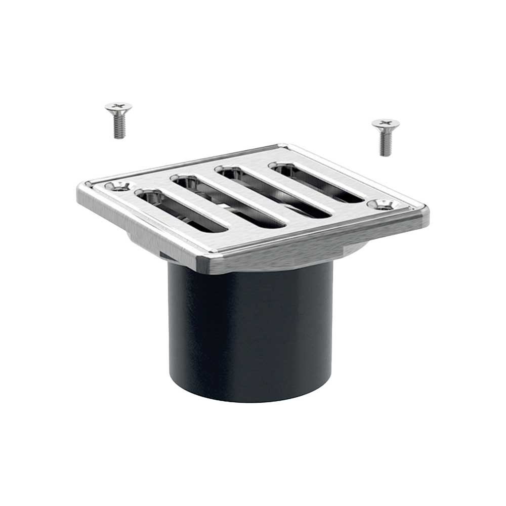 Griglia INOX per sifone doccia avvitata 8x8 cm — Geberit