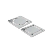 Griglia INOX per sifone doccia design 8x8 cm - rotondo — Geberit