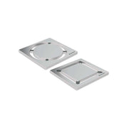 Griglia INOX per sifone doccia design 8x8 cm - quadrato — Geberit
