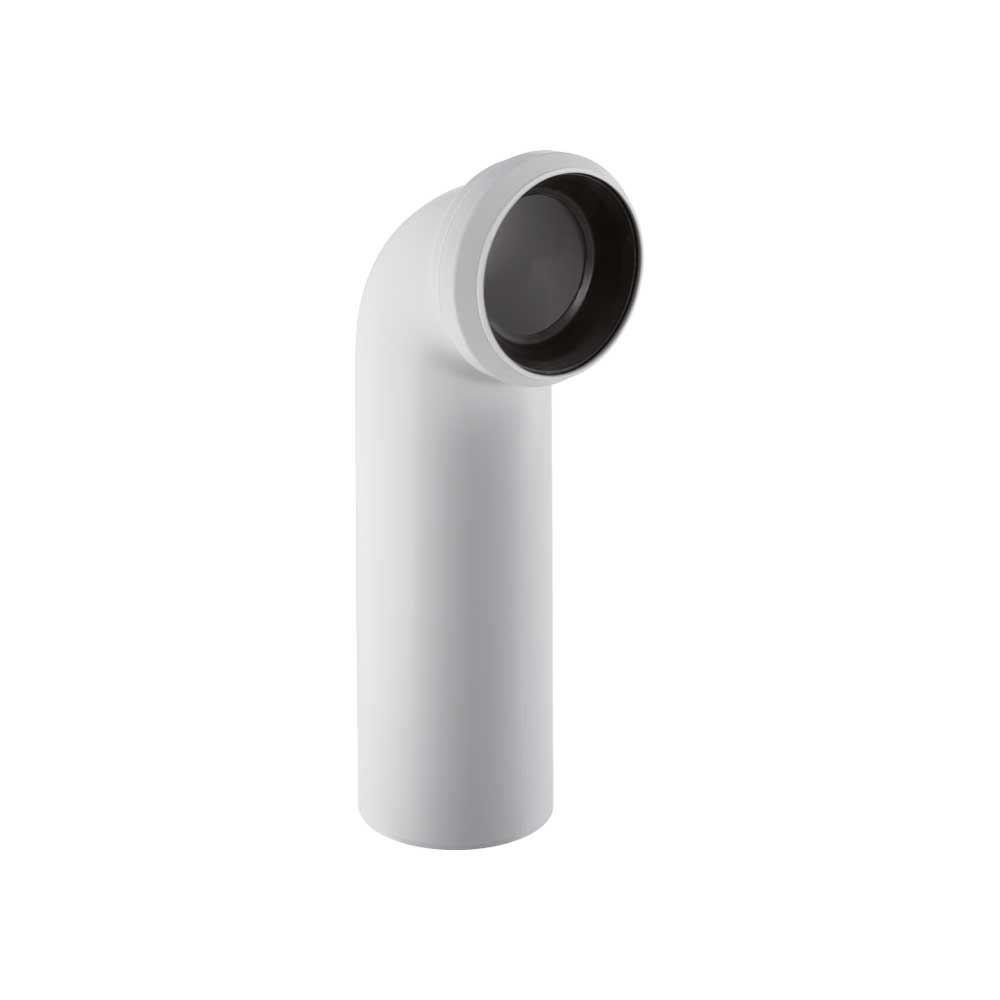 Curva a 90° per vaso con scarico a parete bianco - Ø110 mm — Geberit