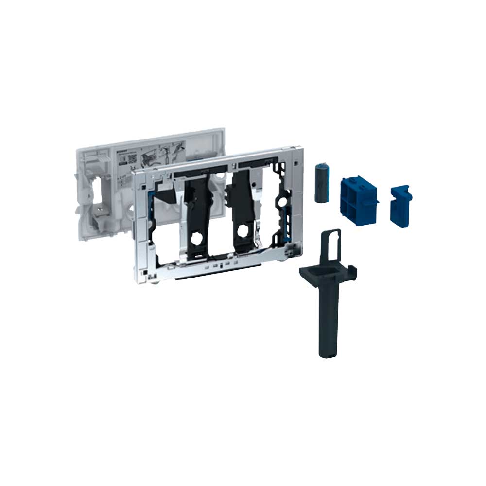 Sistema Duofresh Geberit con igienizzante per cassetta sigma 8 Cromato/lucido
