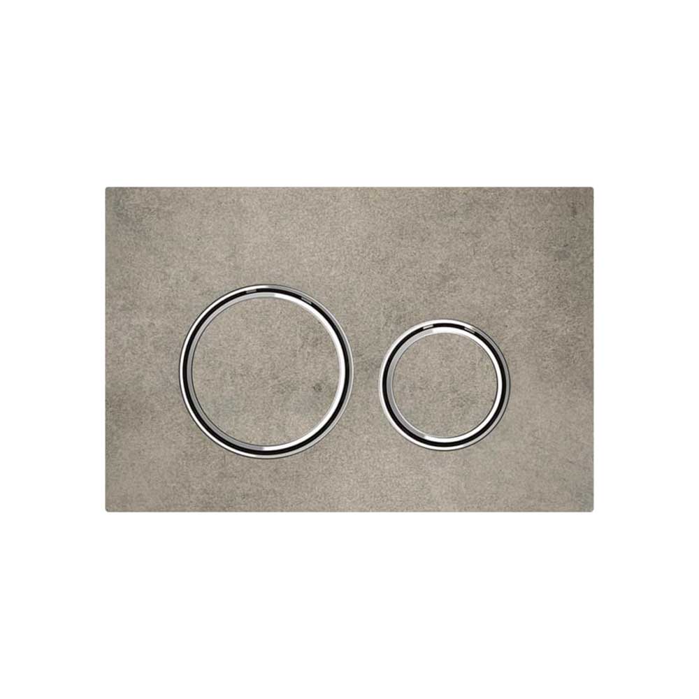 Placca di comando sigma 21" vetro bianco / oro rosso — Geberit