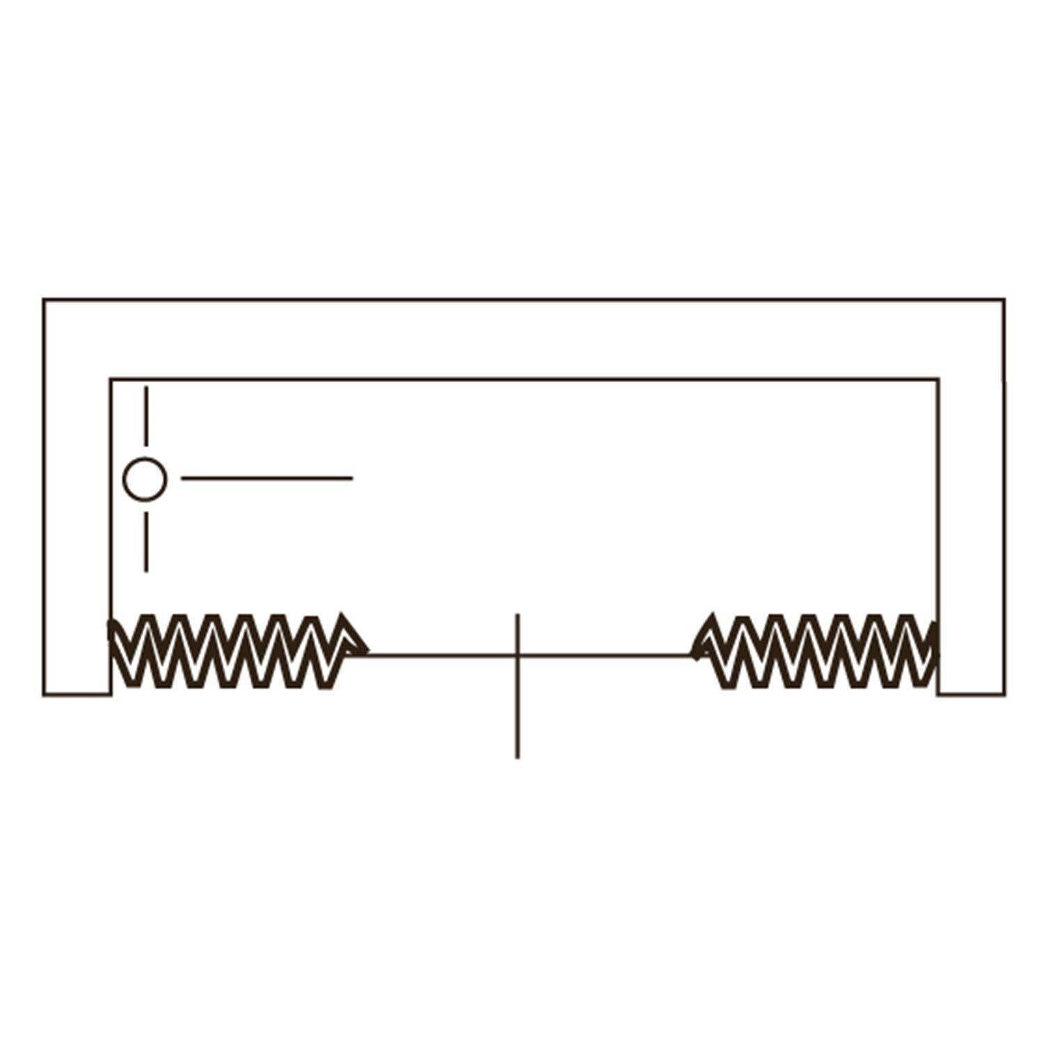 Box sopravasca Astra a parete 2 ante 170cm apertura centrale
