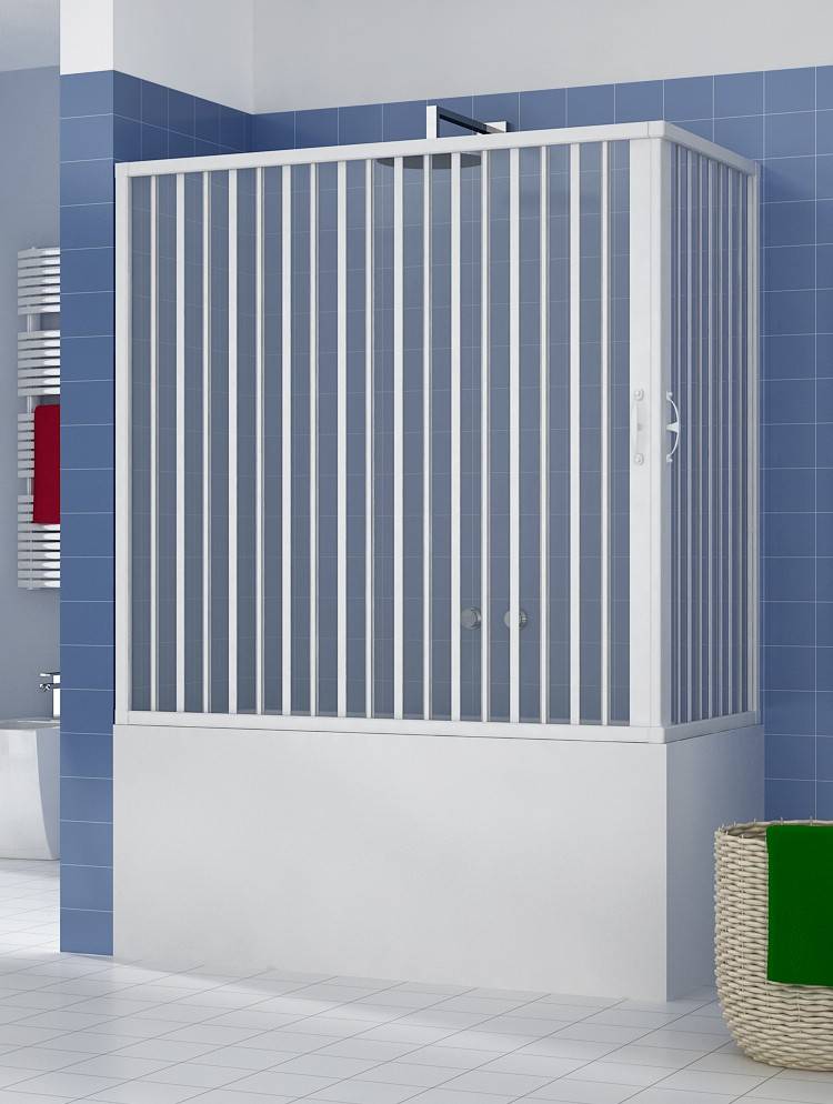 Box vasca Liberté 70x150x H150 cm con apertura angolare