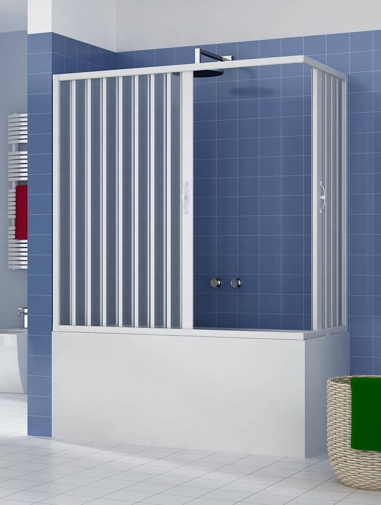 Box vasca Libertè 70x170x H150 cm due ante con apertura angolare