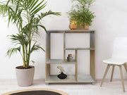 Libreria giorno 5 ripiani 80x24x83.5 color ROVERE