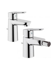 Coppia miscelatori Grohe lavabo + bidet mod. Bauedge in ottone