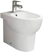 Bidet filomuro mod. Abe in ceramica bianca lucida