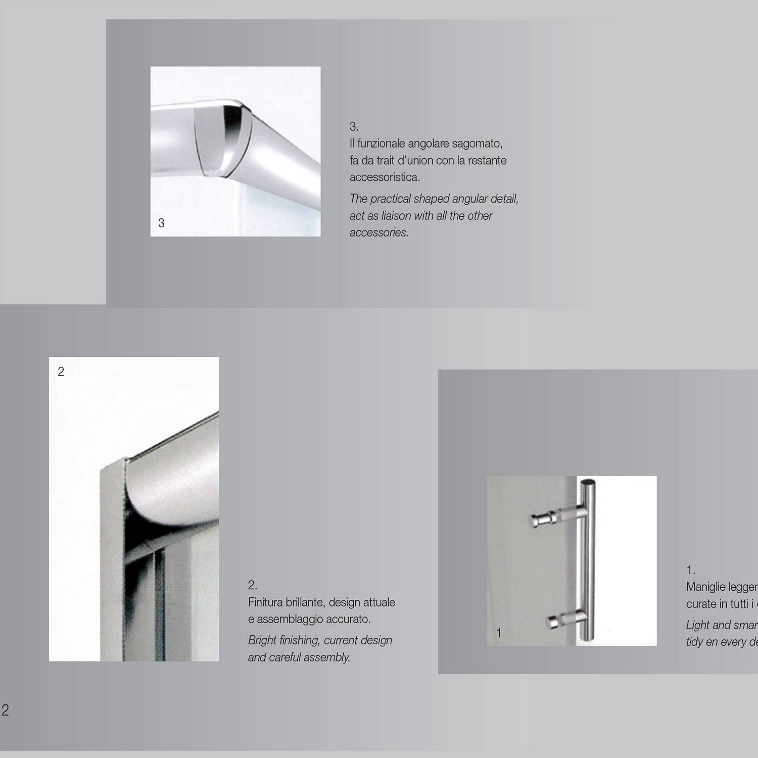Box doccia Bolle 100x120xh190cm in cristallo trasparente 6 mm