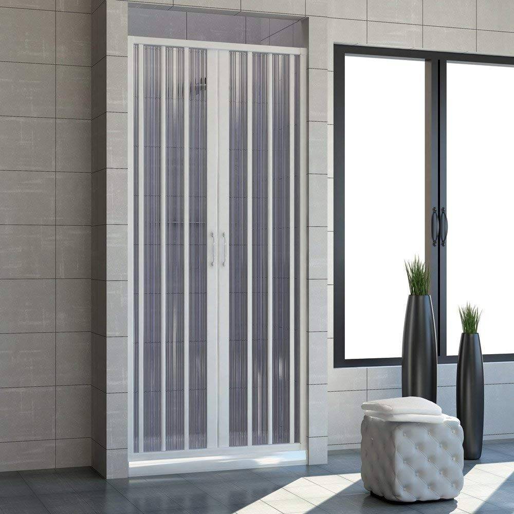 Box doccia mod. Venere 120xH185 cm in pvc a soffietto centrale