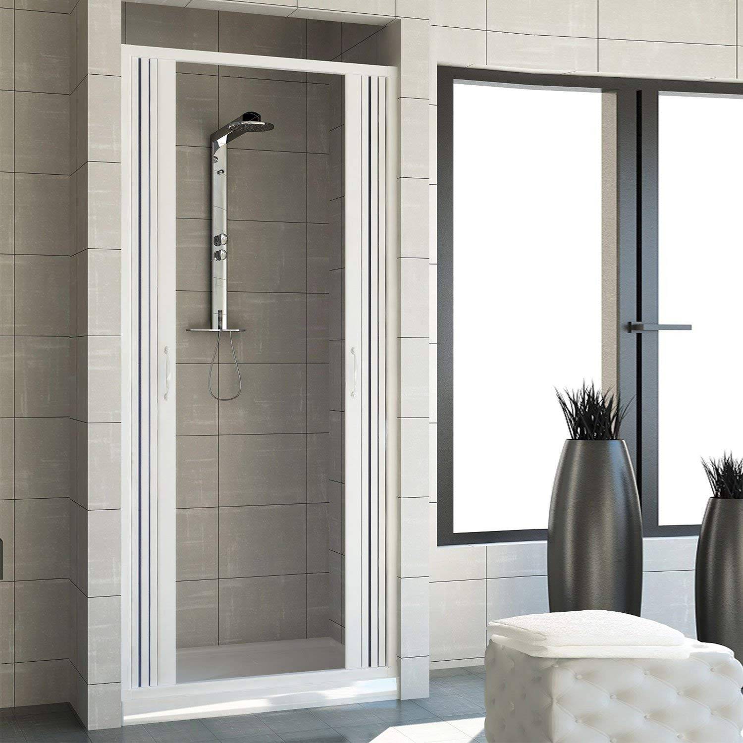 Box doccia mod. Venere 130xH185 cm in pvc a soffietto centrale