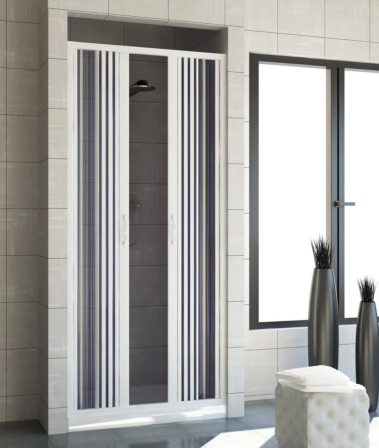 Box doccia mod.Venere 140xH185 cm in pvc a soffietto centrale