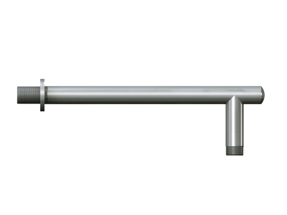 Braccio doccia da 26 cm in ottone satinato