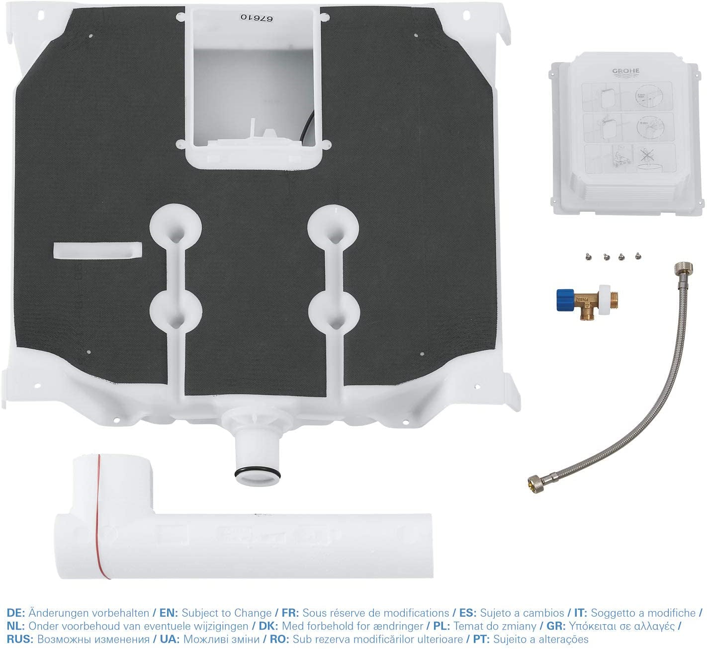 Cassetta scarico GROHE ad incasso per bagno spessore 80mm