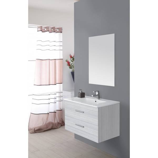 Composizione Bagno sospesa Linea Stella 80CM colore grigio