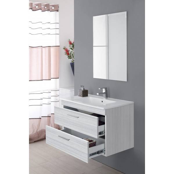 Composizione Bagno sospesa Linea Stella 80CM colore grigio