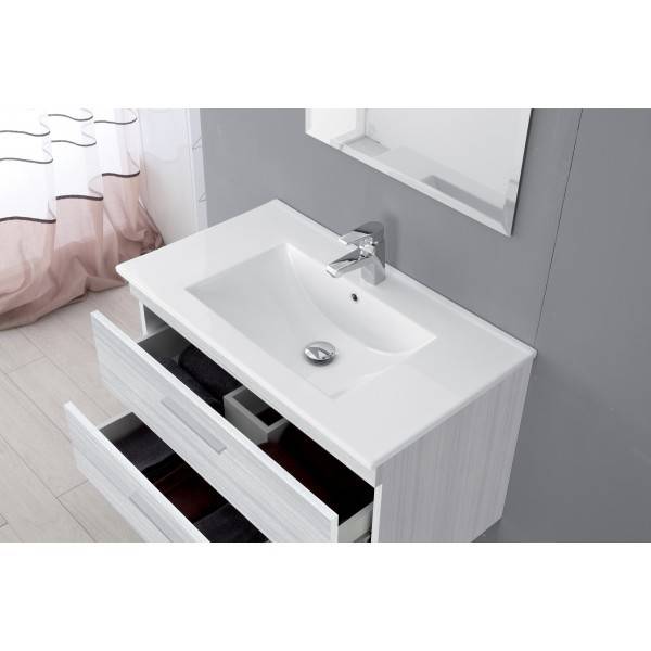 Composizione Bagno sospesa Linea Stella 80CM colore grigio