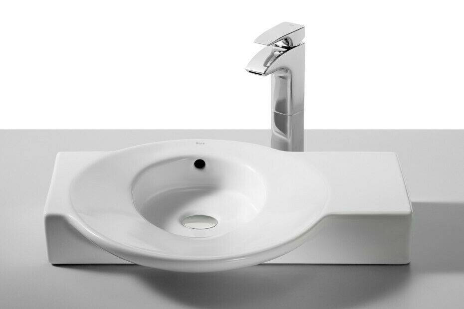 Lavabo in ceramica mod. Urbi Roca con vasca piccola da 60 cm