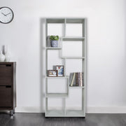 Libreria giorno 8 ripiani 70x24xh 178cm color rovere sbiancato