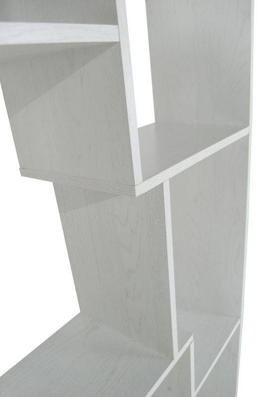 Libreria giorno 8 ripiani 70x24xh 178cm color rovere sbiancato