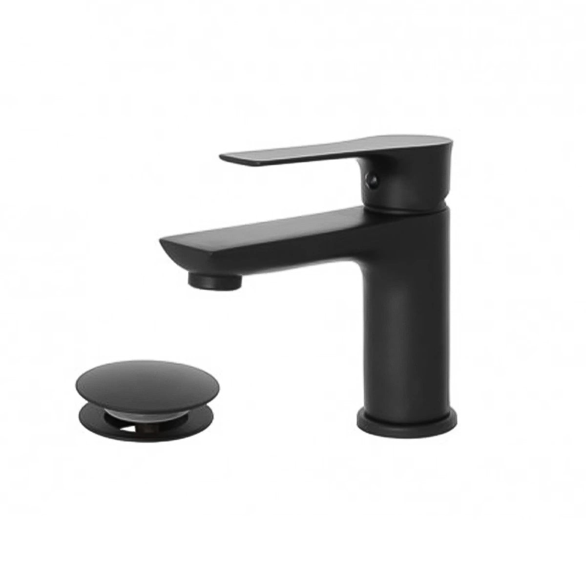 Miscelatore per lavabo feridras in ottone nero opaco per piletta click clack