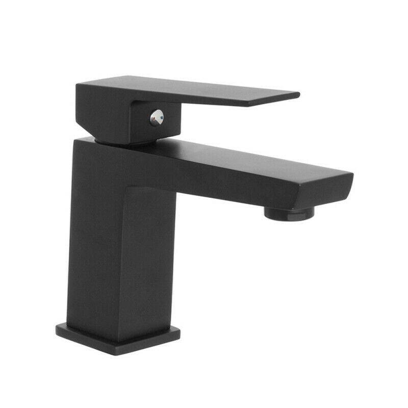 Miscelatore per lavabo nero opaco serie quatra della feridras