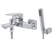 Miscelatore monocomando vasca con doccetta supporto snodato serie quatra