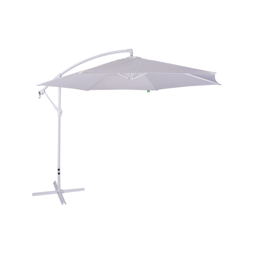 Ombrellone palo laterale 3mt in metallo colore bianco