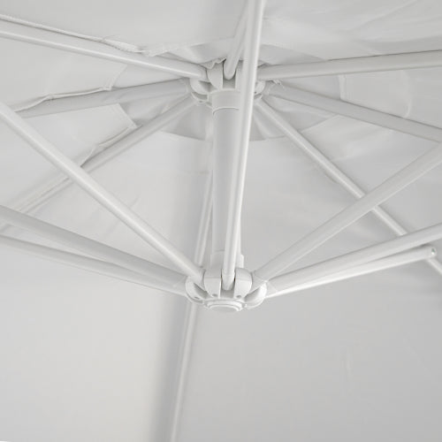 Ombrellone palo laterale 3mt in metallo colore bianco