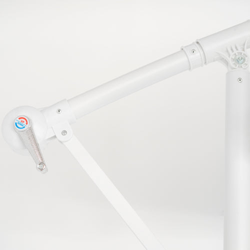 Ombrellone palo laterale 3mt in metallo colore bianco