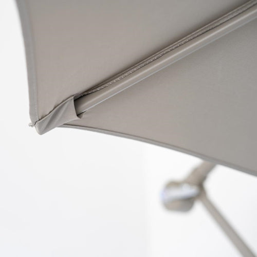 Ombrellone palo laterale 3mt in metallo color ecru'