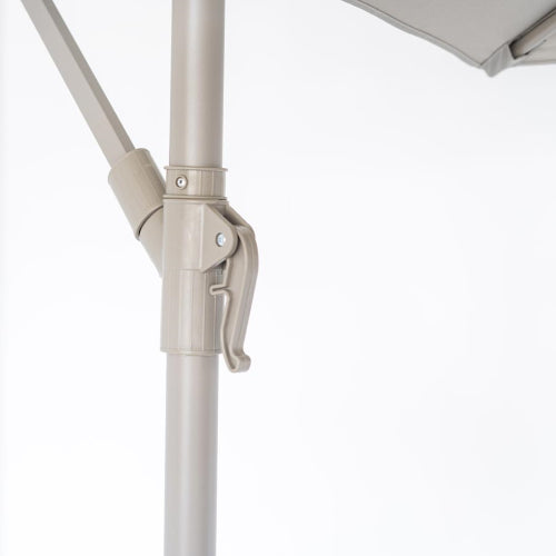 Ombrellone palo laterale 3mt in metallo color ecru'