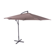 Ombrellone palo laterale 3mt in metallo color tortora