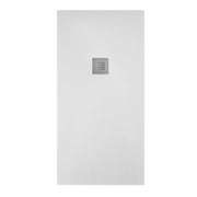 Piatto doccia effetto pietra 80x180 Cemento mineralmarmo pieno Piletta inclusa