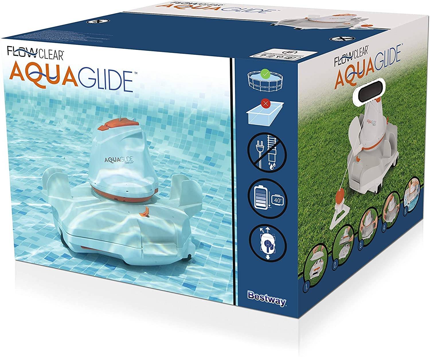 Robot pulitore automatico per piscine Bestway 58620  mod. Aquaglide