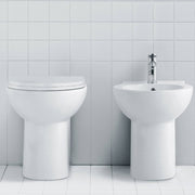 Sanitari filo muro Azzurra Fast terra wc + bidet copriwc