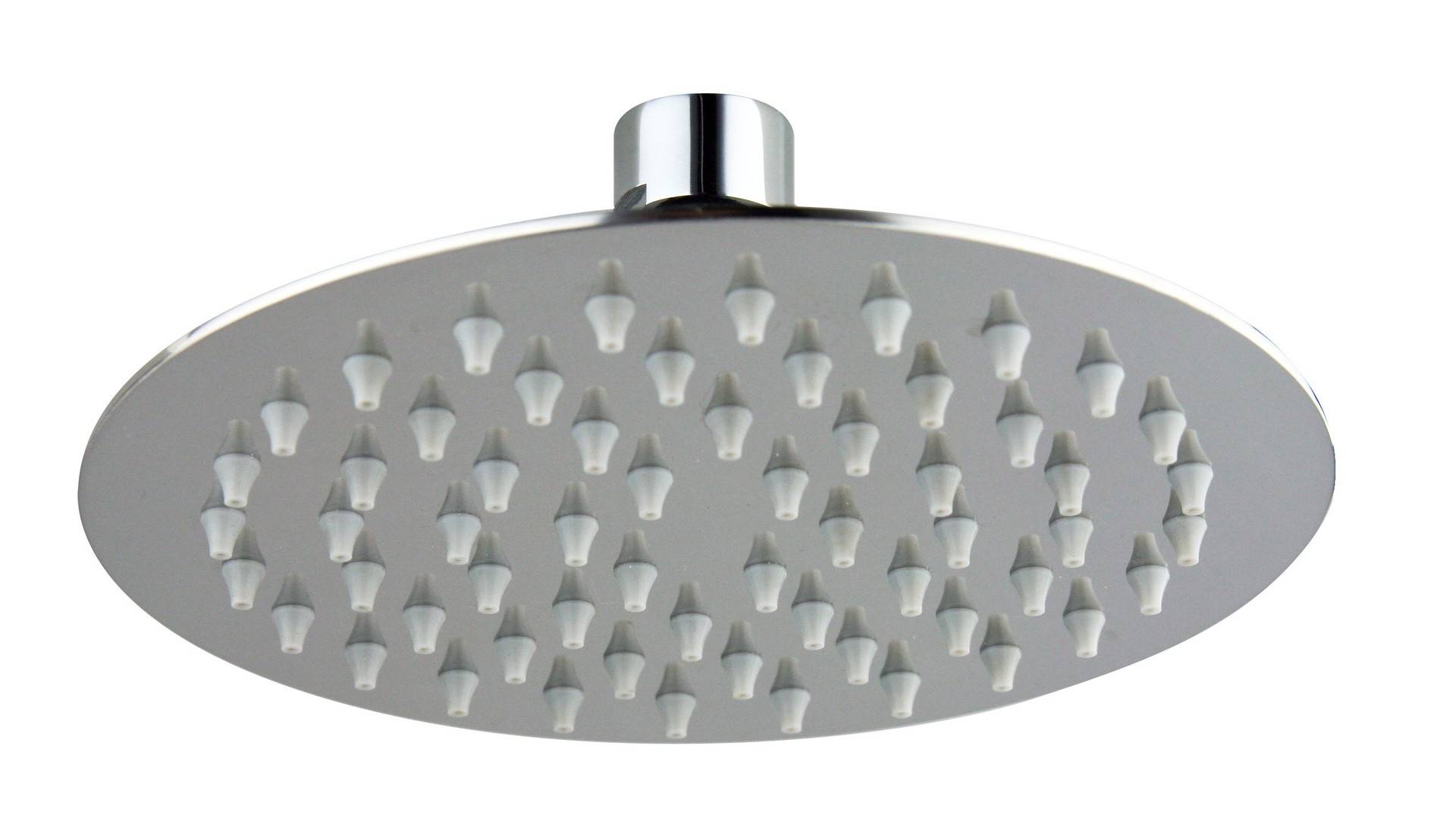 Soffione doccia tondo acciaio inox diametro 150 mm lucido anticalcare