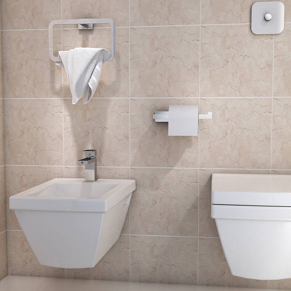 Portasalviette GEDY linea Atena ad anello in acciaio inox e cromall