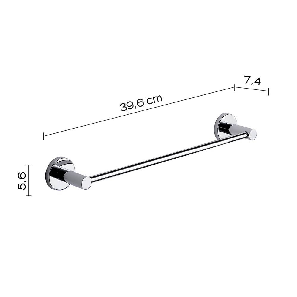 Portasalviette a muro GEDY linea Felce da 35cm Cromato