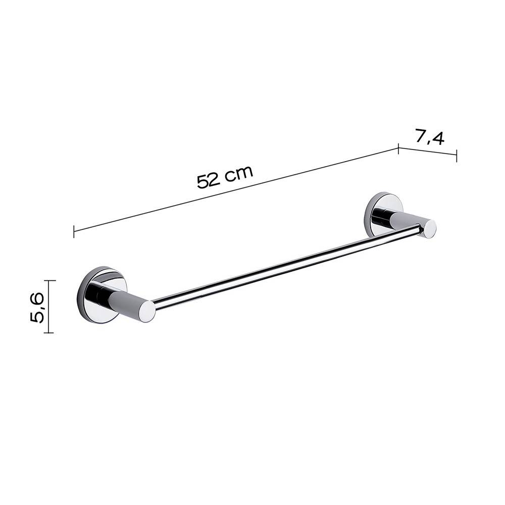 Portasalviette a muro GEDY linea Felce da 45cm Cromato