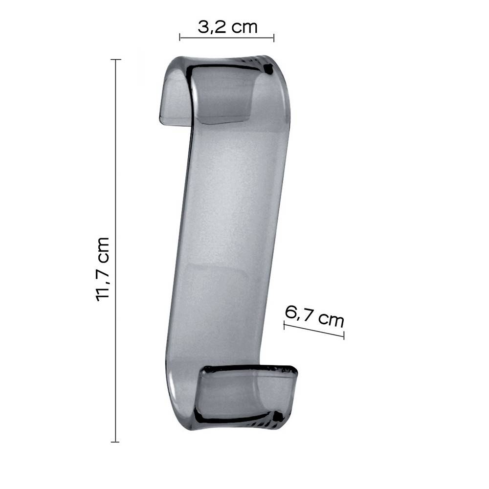 Appendiabiti per termoarredo GEDY linea Merlino in termoplastica colore Antracite