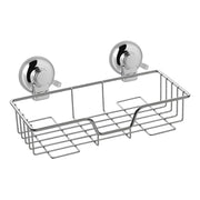 Portaoggetti doccia rettangolare GEDY linea Hot in filo Cromato a ventosa