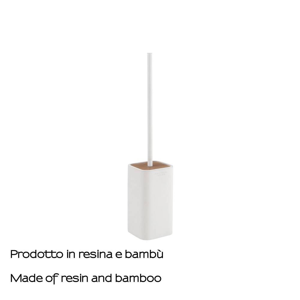 Scopino d' appoggio GEDY linea Ninfea colore Bianco Matt