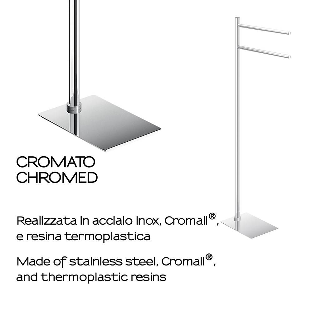 Piantana portasalviette GEDY linea Trilly a doppio braccio Cromato