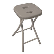 Sgabello da bagno GEDY in acciaio inox richiudibile colore Tortora