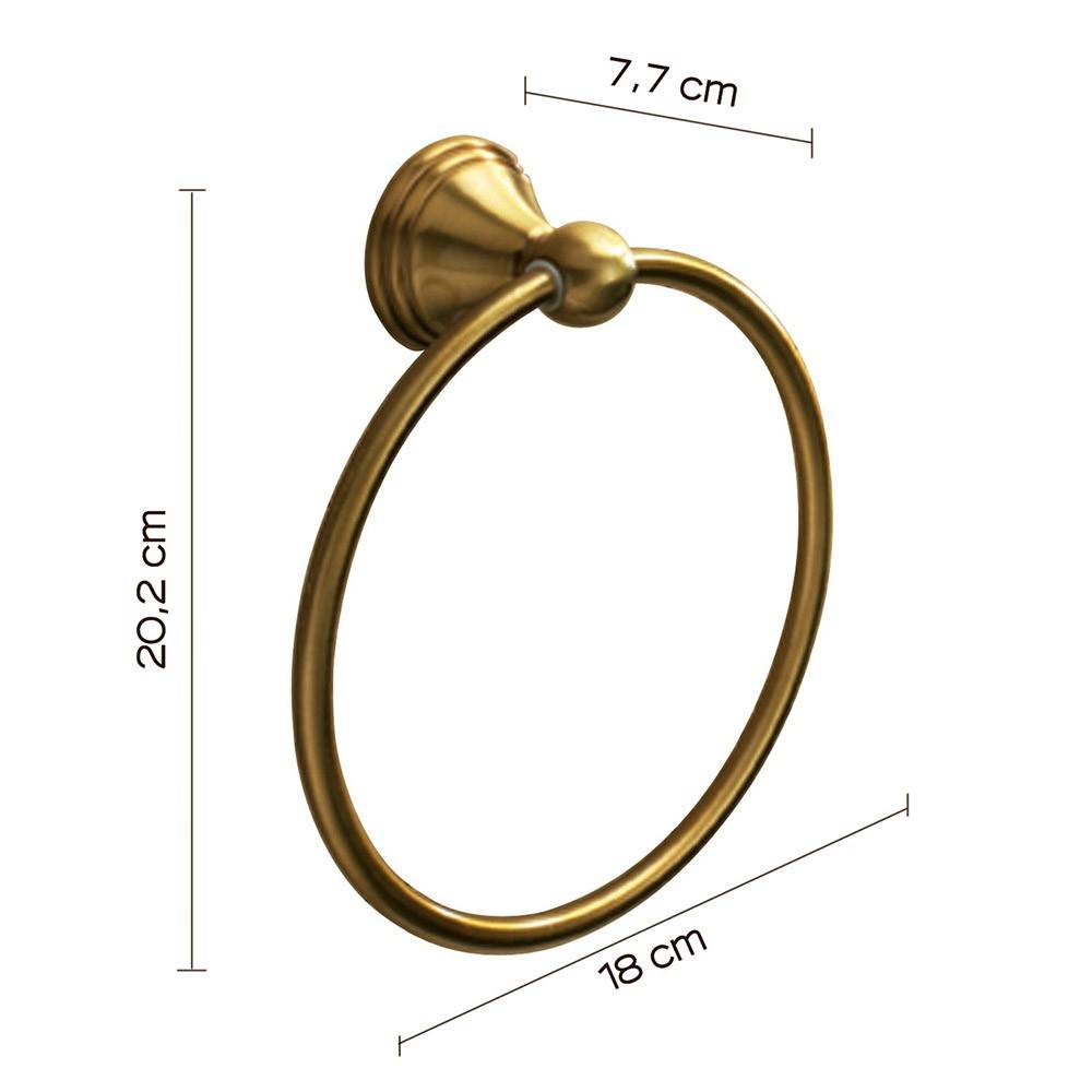 Portasalviette ad anello GEDY linea Romance Bronzo