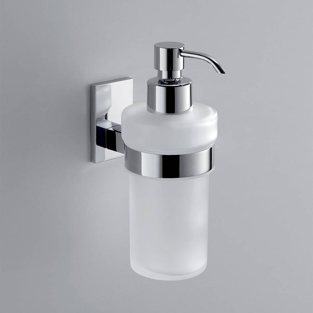 Dosasapone a muro GEDY linea Maine in acciaio Cromato