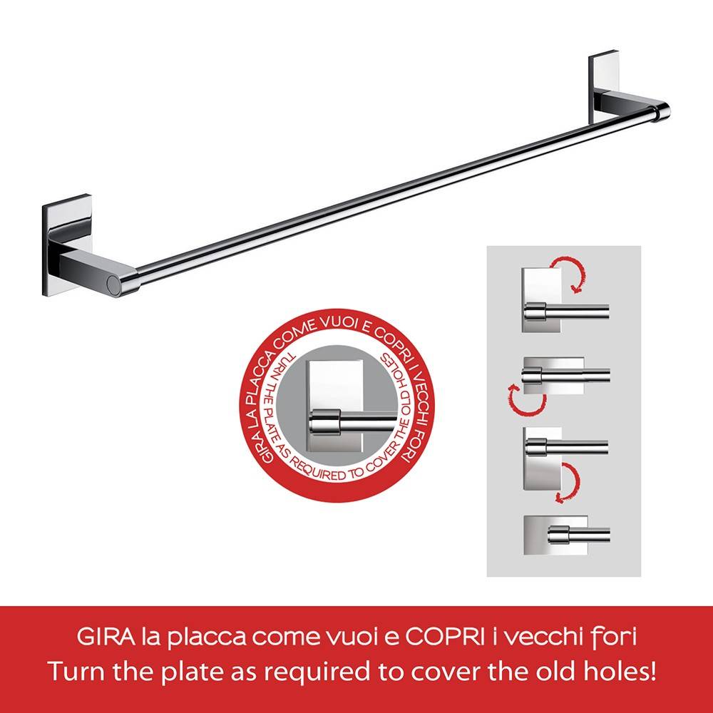 Portasalviette GEDY linea Maine da 60cm Cromato