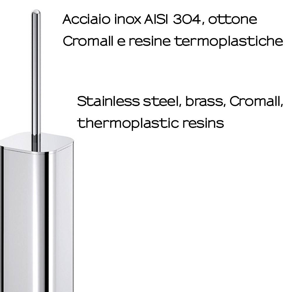 Scopino a muro GEDY linea Outline colore Cromato