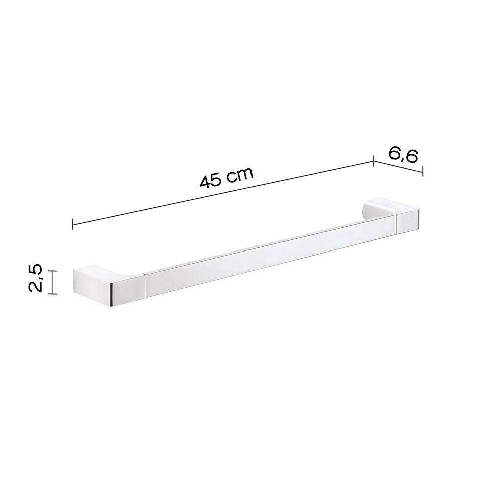 Portasalviette GEDY linea Pirenei da 45cm Cromato